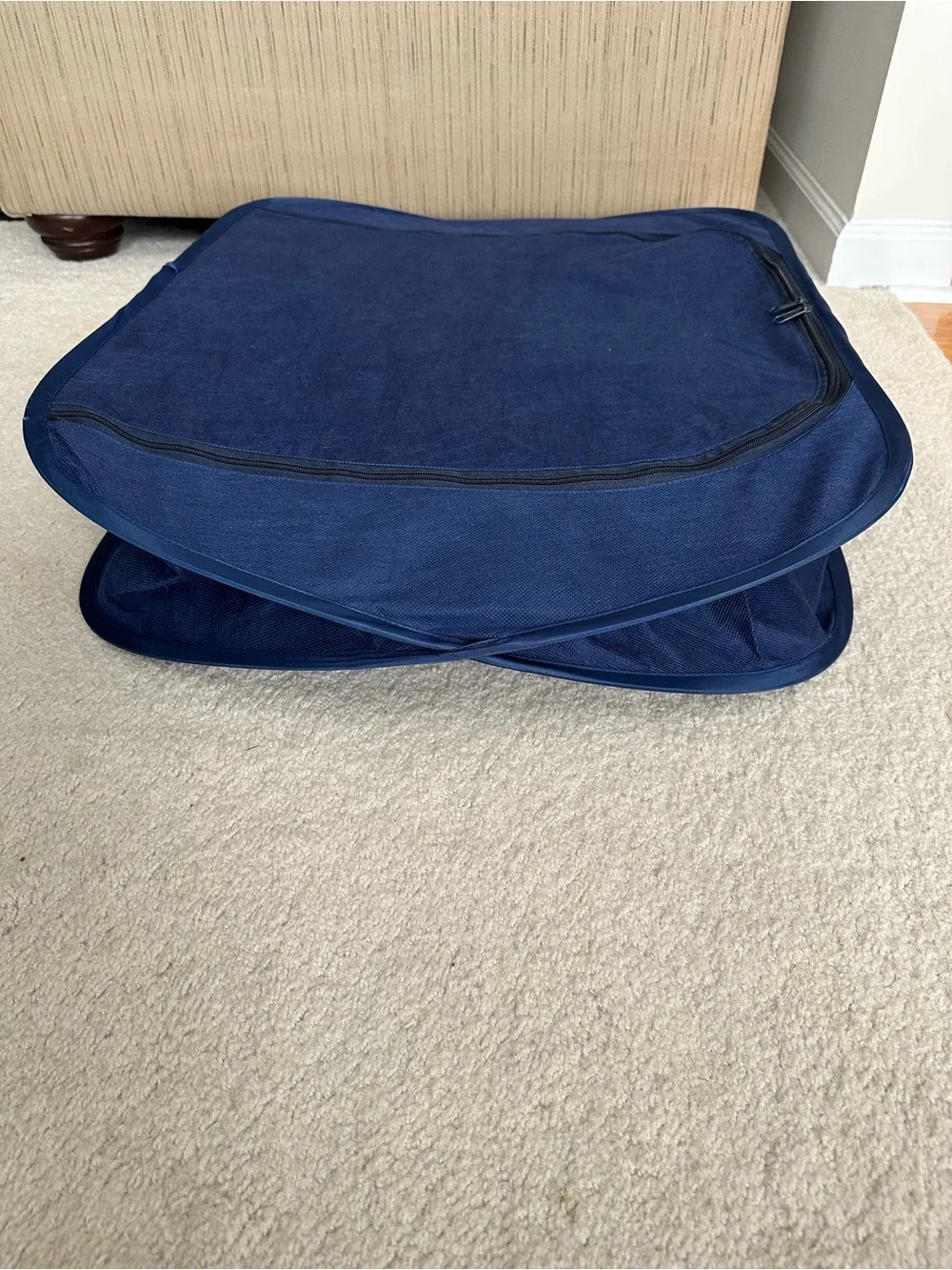 Collapsible Fabric Storage Bag - Navy